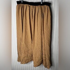 Future Collective Skirt Womens Brown Black Stripe High Rise Maxi Lightweight